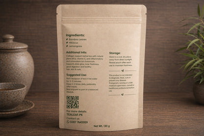 Beauty Tea – Bamboo Leaves Tea – Collagen Support Herbal Tea with plant silica, Vitamin C and Anti-Oxidants