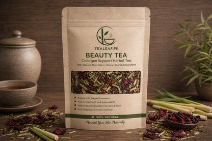 Beauty Tea – Bamboo Leaves Tea – Collagen Support Herbal Tea with plant silica, Vitamin C and Anti-Oxidants